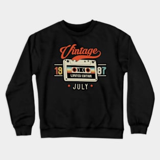 July 1987 - Limited Edition - Vintage Style Crewneck Sweatshirt